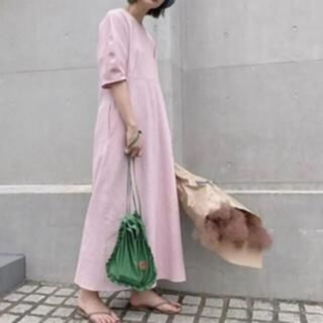 BEAUTY&YOUTH UNITED ARROWS(ビューティアンドユースユナイテッドアローズ)の＜6(ROKU)＞VOLUME SLEEVE DRESS/ワンピース レディースのワンピース(ロングワンピース/マキシワンピース)の商品写真