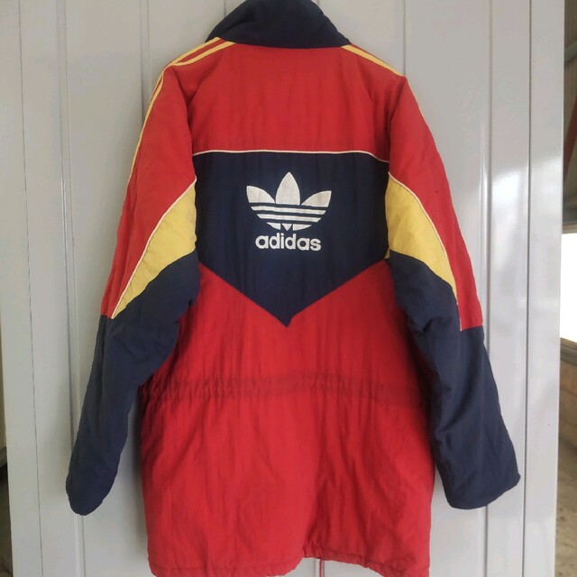 80s adidas 2トーン 中綿ナイロンジャケット ブルゾン オールド