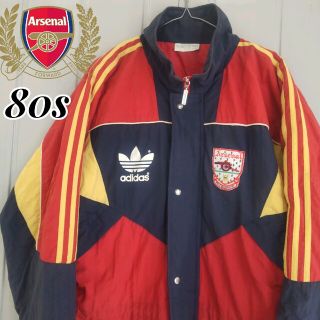 80s adidas 2トーン 中綿ナイロンジャケット ブルゾン オールド