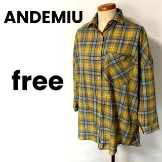アンデミュウ(Andemiu)のANDEMIU アンデミュウ　レディース　ロングシャツ　freeサイズ(シャツ)