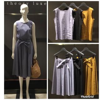 theory luxe セオリーリュクス　Aラインラップドレス　2022AW