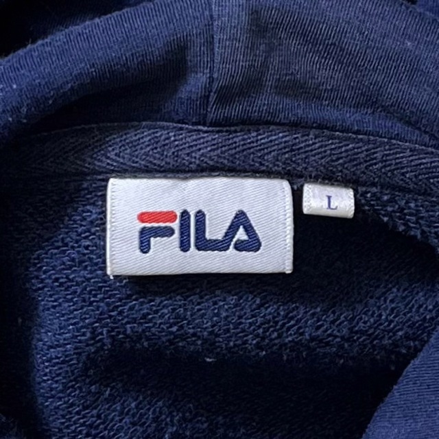 FILA(ITA)ビンテージグラフィックスウェットパーカ　ネイビー