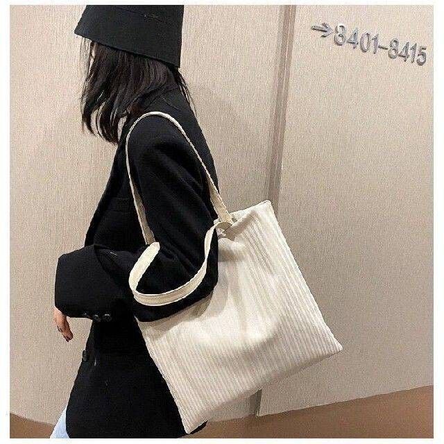 トートバッグ サブバッグ シンプル A4 肩掛け 韓国 ハンドバッグ 結婚式 黒 レディースのバッグ(トートバッグ)の商品写真