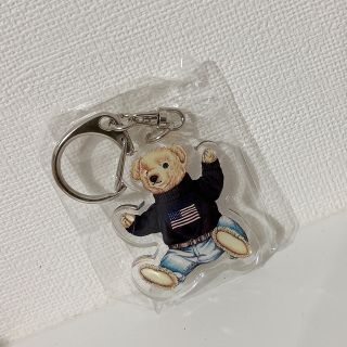 【海外限定】ポロラルフローレン ポロベア刺繍キーチェーン《ポロプレーヤー》