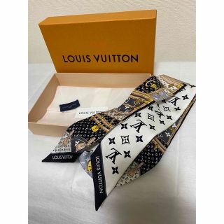 ルイヴィトン(LOUIS VUITTON)の美品　LOUIS VUITTON ルイヴィトン　リバーシブルスカーバンドー(バンダナ/スカーフ)