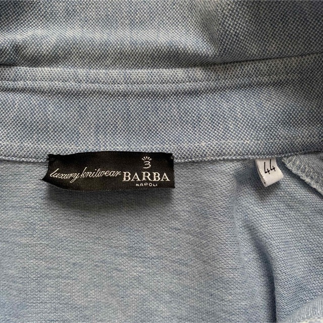 BARBA(バルバ)の美品/春夏/BARBA/beams取扱/鹿子ニットストレッチシャツ メンズのトップス(シャツ)の商品写真