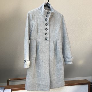 SHIPS - SHIPS 春色 ウールカシミヤノーラペル コート 38 ラベンダーの