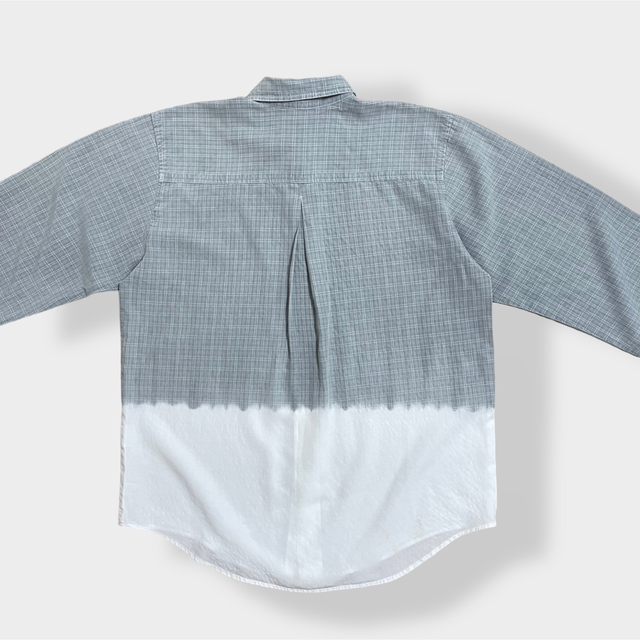 【XLARGE】USA製 デザインシャツ 切替 フロントフライ リヨセル 2
