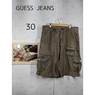 ゲス(GUESS)のGUESS JEANS 美品　ミリタリー　短パン　マカオ製(ショートパンツ)