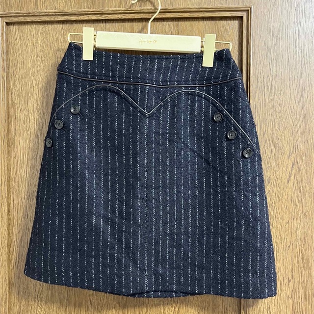 こじはる❣新品未使用❣Scallop Frayed Tweed Skirt