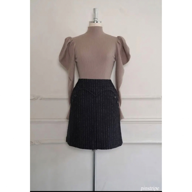 Her lip to(ハーリップトゥ)の新品 Herlipto Scallop Frayed Tweed Skirt レディースのスカート(ミニスカート)の商品写真