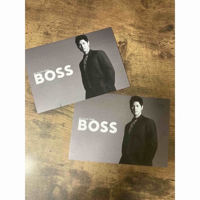 BOSS(ボス)の大谷翔平　BOSSポストカード　2枚 エンタメ/ホビーのコレクション(使用済み切手/官製はがき)の商品写真