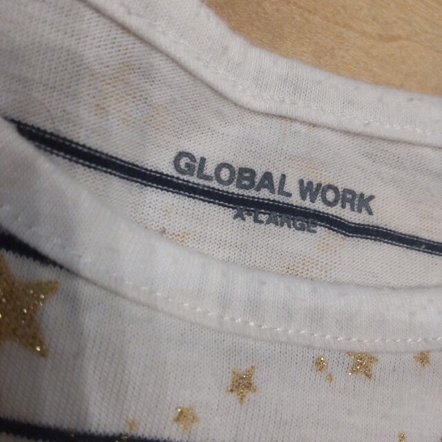 GLOBAL WORK(グローバルワーク)のグローバルワーク　キッズ　ワンピース　120 130　XL　星　ボーダー キッズ/ベビー/マタニティのキッズ服女の子用(90cm~)(ワンピース)の商品写真