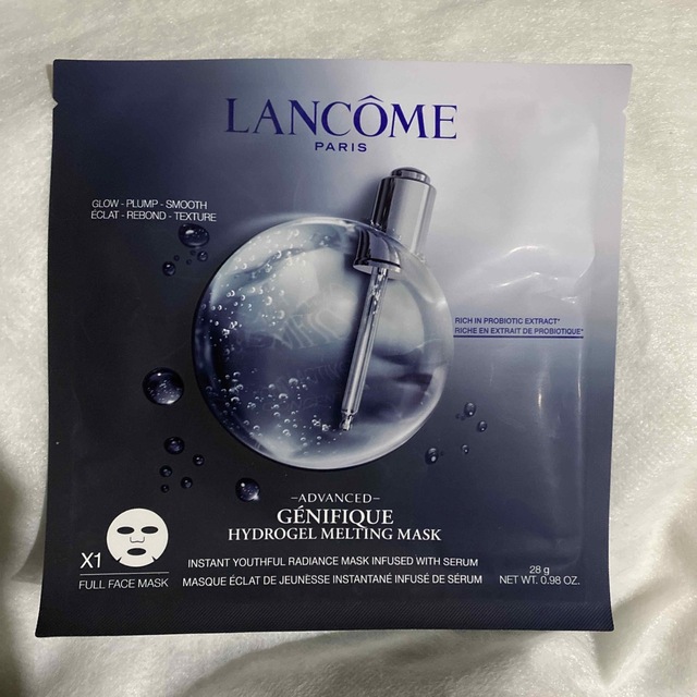 LANCOME(ランコム)の★LANCOME★ジェニフィックアドバンストハイドロジェルメルティングマスク1枚 コスメ/美容のスキンケア/基礎化粧品(パック/フェイスマスク)の商品写真