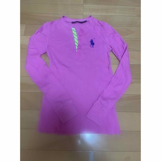 ラルフローレン(Ralph Lauren)のラルフローレン　長袖Tシャツ(ピンク)(Tシャツ/カットソー(七分/長袖))