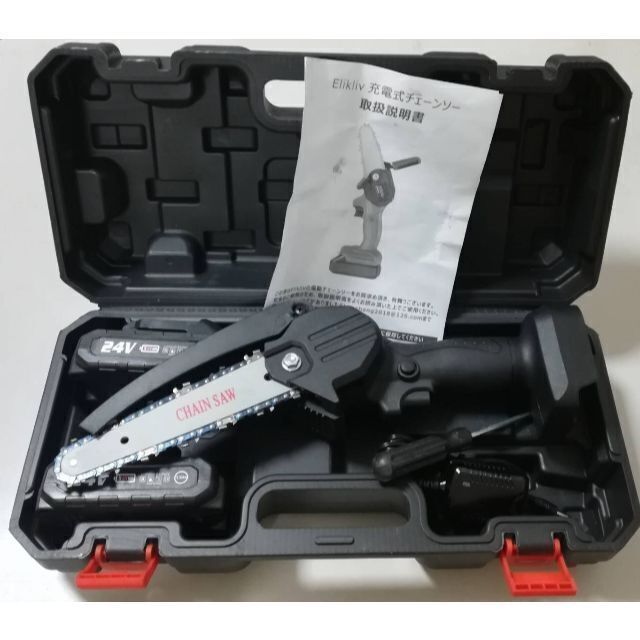 【人気商品✨️】チェーンソー 電動 充電式 6インチ 小型 片手 バッテリー