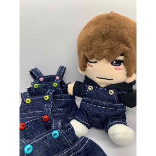 ナニワダンシ(なにわ男子)のちびぬい服　オーダーページ　パーカー＆デニムオーバーオールセット　なにわ男子(アイドルグッズ)