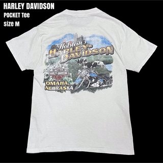 ハーレーダビッドソン(Harley Davidson)の＊6450 ハーレーダビッドソン　HANES ヘインズ　ポケT  Tシャツ(Tシャツ/カットソー(半袖/袖なし))