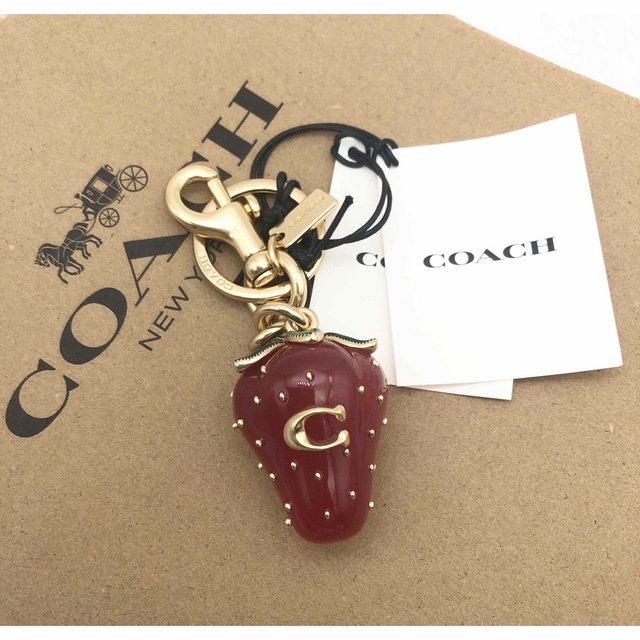 COACH 【COACH☆新品】新作！ストロベリー バッグ チャーム！イチゴ！キーホルダー！の通販 by ちょの's shop｜コーチならラクマ