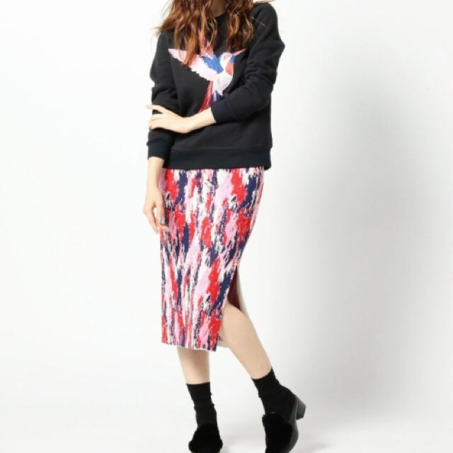 ROSE BUD(ローズバッド)の【A&h様】AMENPAPA スリットニットスカート レディースのスカート(ひざ丈スカート)の商品写真