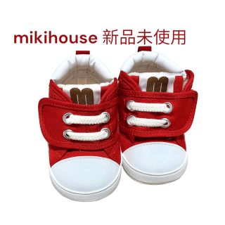 ミキハウス(mikihouse)のお値下げ　今週のみ　ミキハウス　ファーストシューズ　mマーク(スニーカー)