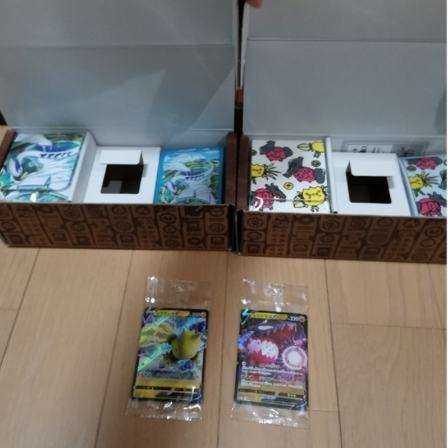 ポケモン(ポケモン)のミステリーボックス レジエレキV　レジドラゴV　開封済 2個セット エンタメ/ホビーのトレーディングカード(Box/デッキ/パック)の商品写真
