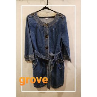 グローブ(grove)のgrove デニムコート(Gジャン/デニムジャケット)