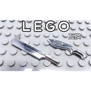 片手剣　LEGO互換　レゴ武器　シルバー　インテリア　こどもの日　モンハン(ミリタリー)