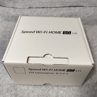 ゼットティーイー(ZTE)のSpeed Wi-Fi HOME 5G L11(PC周辺機器)