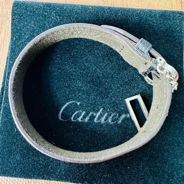 フラワーオブライフ 【極美品】Cartier カルティエ レザー&SV925