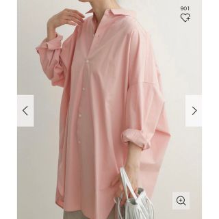 アーバンリサーチドアーズ(URBAN RESEARCH DOORS)の新品未使用◉ コットンビッグシャツ DOORS PINK(シャツ/ブラウス(長袖/七分))