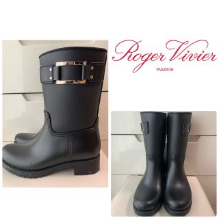 ロジェヴィヴィエ(ROGER VIVIER)のロジェヴィヴィエ　ブラックラバー　レインブーツ　専用(レインブーツ/長靴)