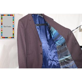 ポールスミス(Paul Smith)の新品☆PS Paul Smith ジャケット 裏地青☆ブラウン系☆Mサイズ(テーラードジャケット)