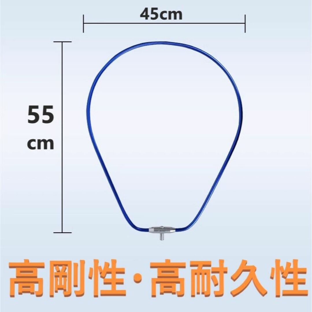 32mm重量赤ジョイント付 5M ランディングネット ワンピース ラバーネット たもの柄