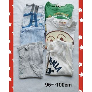 【28】男の子まとめ売り95〜100cm　保育園用(Tシャツ/カットソー)