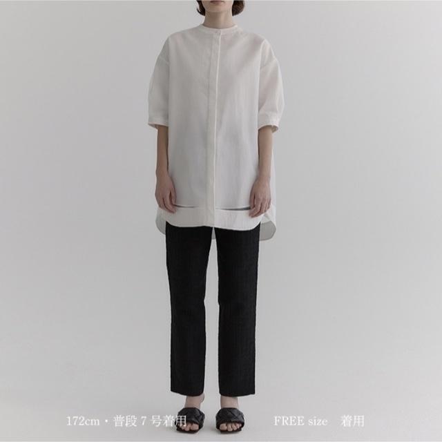 yonfa オーガンジーダブルシャツ White | www.jarussi.com.br
