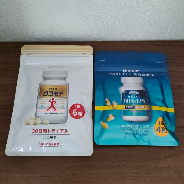 サントリー(サントリー)のサントリーセサミンE X 　DHA＆EPA 　ロコモア　新品未開封 食品/飲料/酒の健康食品(ビタミン)の商品写真