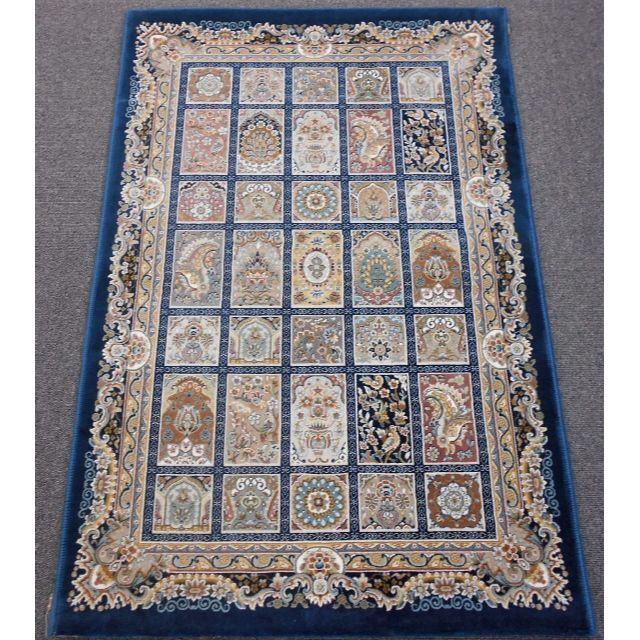 225万ノット！超高密度織 絨毯 本場 イラン産 60×90cm‐200231 【ギフト