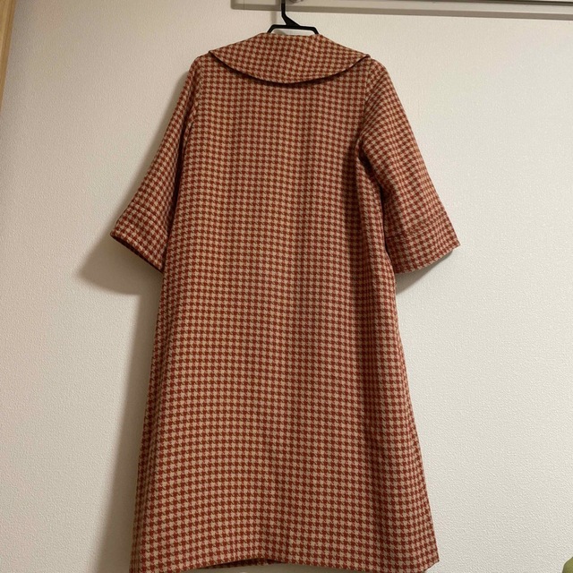 Dot&Strips CHILD WOMAN リネンスラブツイードコート