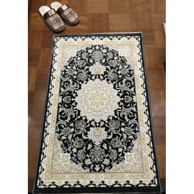 高品質！高密度、立体柄！本場イラン産 絨毯！60×90cm‐21001 4
