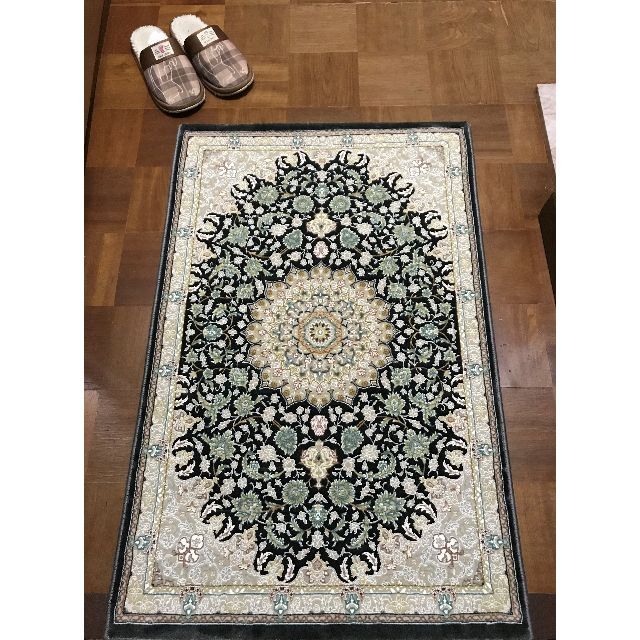 高品質！高密度、立体柄！本場イラン産 絨毯！60×90cm‐49001 | www