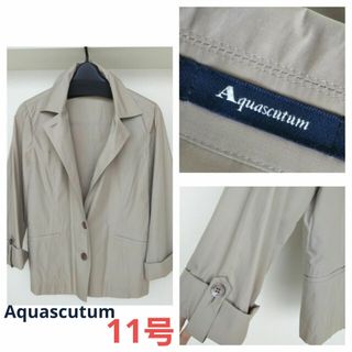 アクアスキュータム(AQUA SCUTUM)の《美品》Aquascutum ジャケット  ショートコート　11サイズ(トレンチコート)