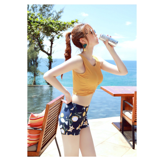 タンキニ　ビキニ　3点セット　セパレート　リゾート　旅行　XL レディースの水着/浴衣(水着)の商品写真