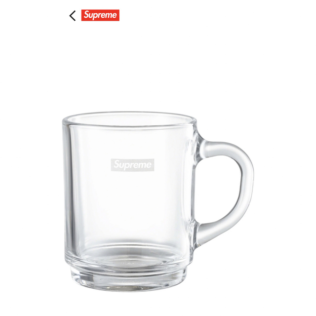 Supreme(シュプリーム)のSupreme Duralex Glass Mug インテリア/住まい/日用品のキッチン/食器(グラス/カップ)の商品写真