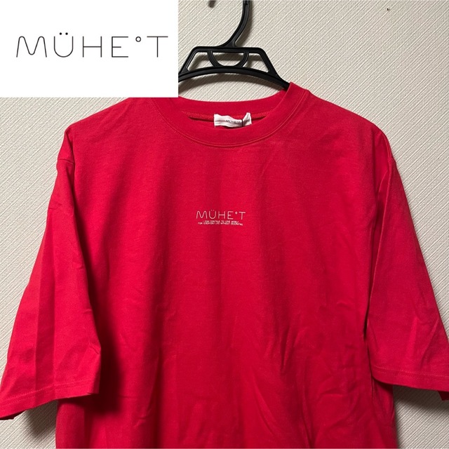 MUHET s/s Tshirt Red レディースのトップス(Tシャツ(半袖/袖なし))の商品写真