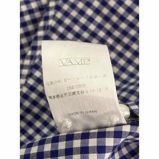 値下げ❗️日本製 良品 VAMP・M チェックシャツ スタイリッシュの通販 
