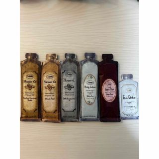 サボン(SABON)の【お試し用セット】SABON シャワーオイル・ヘアマスク・ボディローション(ボディソープ/石鹸)