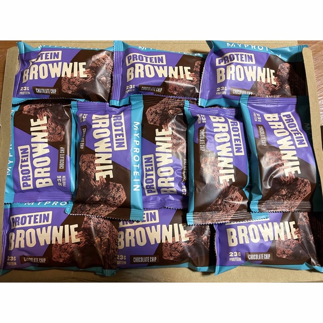 MYPROTEIN(マイプロテイン)のマイプロテイン チョコチップ ブラウニー 11個 食品/飲料/酒の健康食品(プロテイン)の商品写真