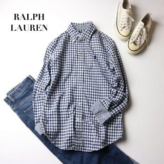 ラルフローレン(Ralph Lauren)のRalph Lauren / ギンガムチェック ボタンダウン シャツ 紺 4(シャツ/ブラウス(長袖/七分))