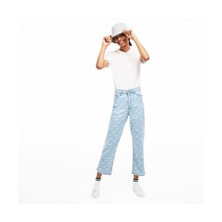 ラコステ(LACOSTE)のLACOSTE デニム ロゴ ジーンズ BLUE ブルー L(デニム/ジーンズ)